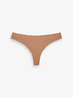 Praline nude - No VPL slipje met geschulpte rand