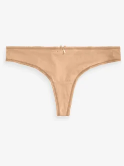 Praline nude - Set van 5 slipjes van microvezels