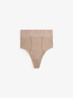Praline nude - Vormgevende naadloze slip voor gladdere dijen met stevige buikcorrectie