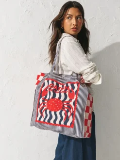 Print - Sardine Print 100% Cotton Shopper Bag