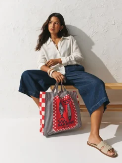 Print - Sardine Print 100% Cotton Shopper Bag