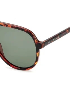 Prive Revaux Oversized Pilot Sunglasses in Havana