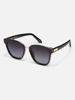 QUAY Act Natural Black Polarised Sunglasses