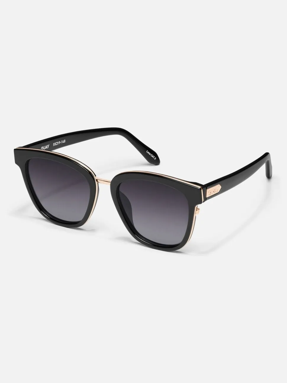 QUAY Act Natural Black Polarised Sunglasses