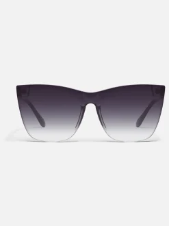 QUAY Come Thru Black Sunglasses