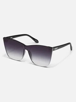 QUAY Come Thru Black Sunglasses