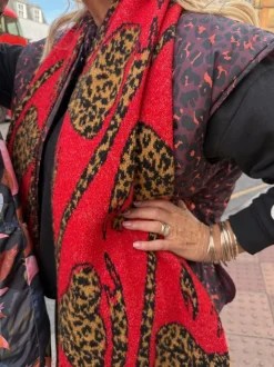 Red Animal Bow - Never Fully Dressed Blanket Scarf
