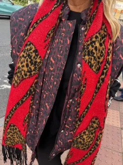 Red Animal Bow - Never Fully Dressed Blanket Scarf