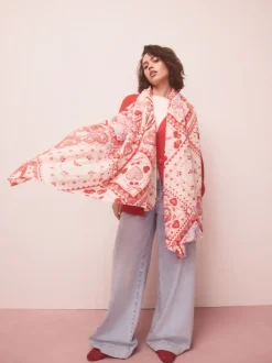 Red Valentine Patchwork - Lichte sjaal
