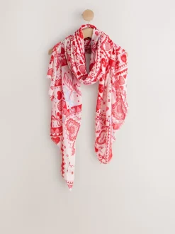 Red Valentine Patchwork - Lichte sjaal