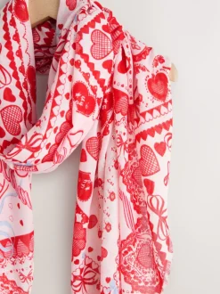 Red Valentine Patchwork - Lichte sjaal