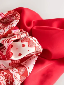 Red Valentine Patchwork - Oversized Scrunchies 2 Pack
