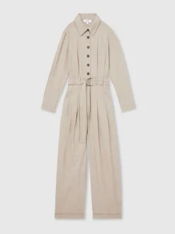 Reiss Abigail Tailored Jumpsuit met Wijde Pijpen