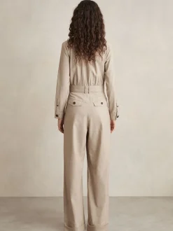 Reiss Abigail Tailored Jumpsuit met Wijde Pijpen