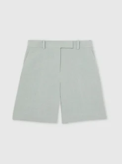 Reiss Dalora - Tailored bermudashort met linnen