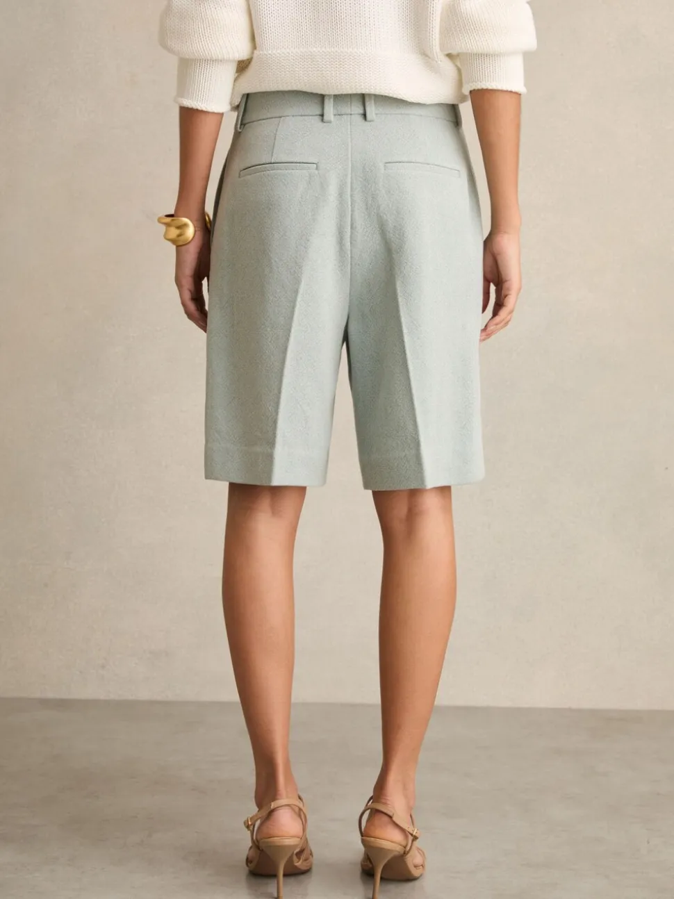 Reiss Dalora - Tailored bermudashort met linnen