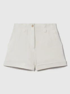 Reiss Demi short van linnen met garment-dye