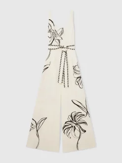 Reiss Kinsley Reiss | NYBG Floral-Print Jumpsuit