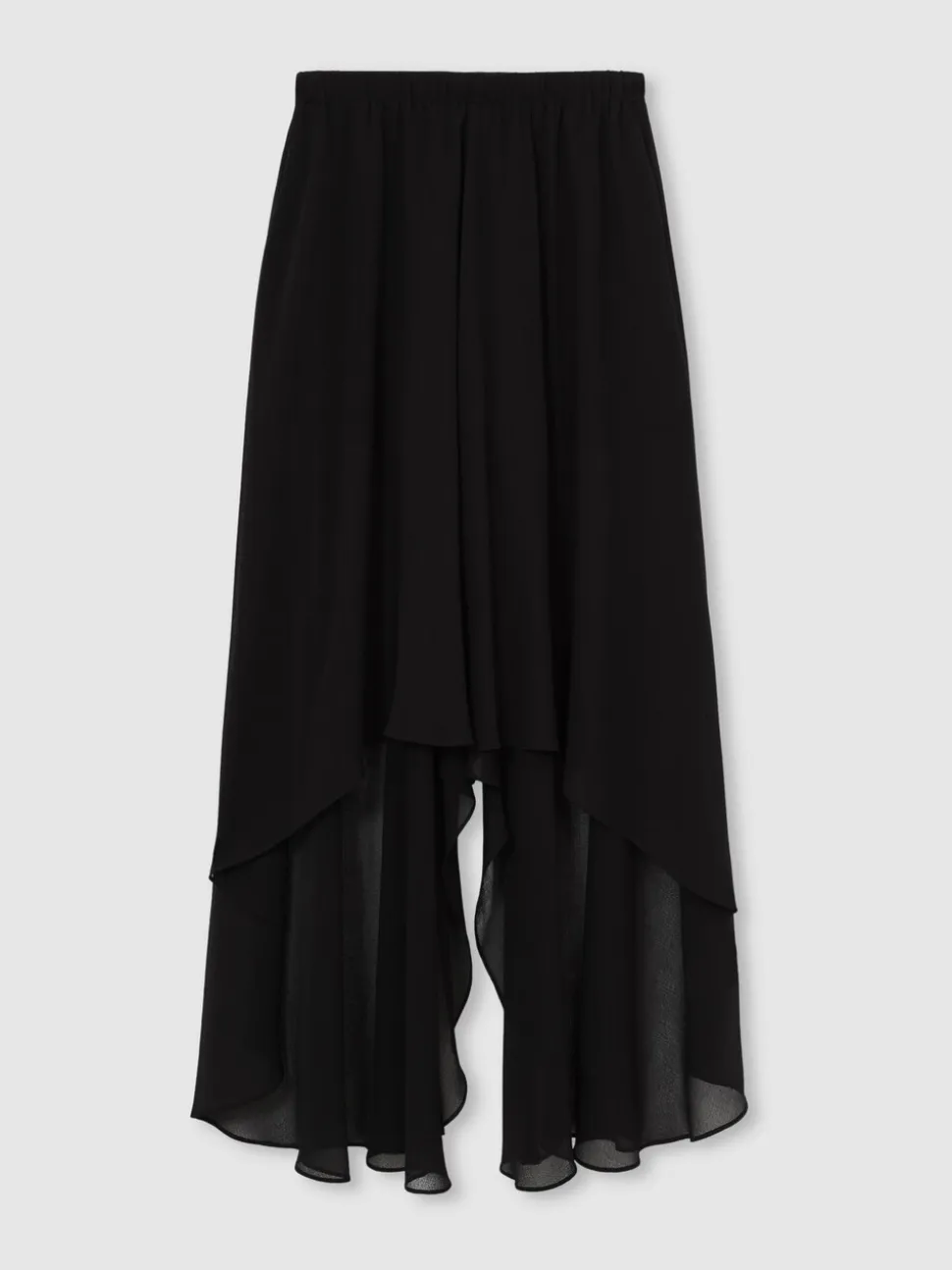 Reiss Lucie doorschijnende high-low short met bovenlaag