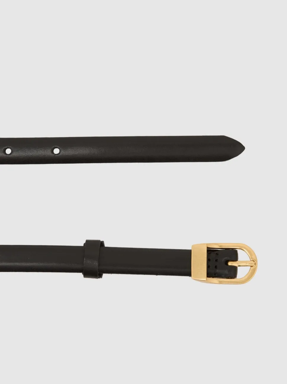 Reiss Mila Leather Mini-Buckle Belt