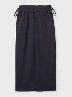 Reiss Nora gerimpelde jersey midi-rok van wolmix