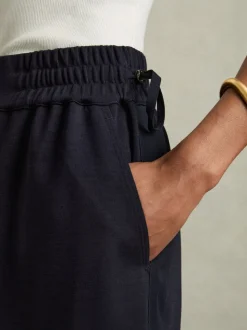 Reiss Nora gerimpelde jersey midi-rok van wolmix