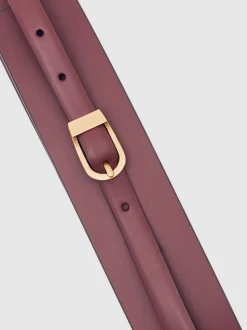 Reiss Odell Leather Double-Strap Corset Waist Belt