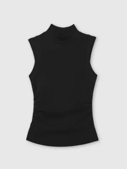 Reiss Simone Stretch-Cotton High-Neck Vest