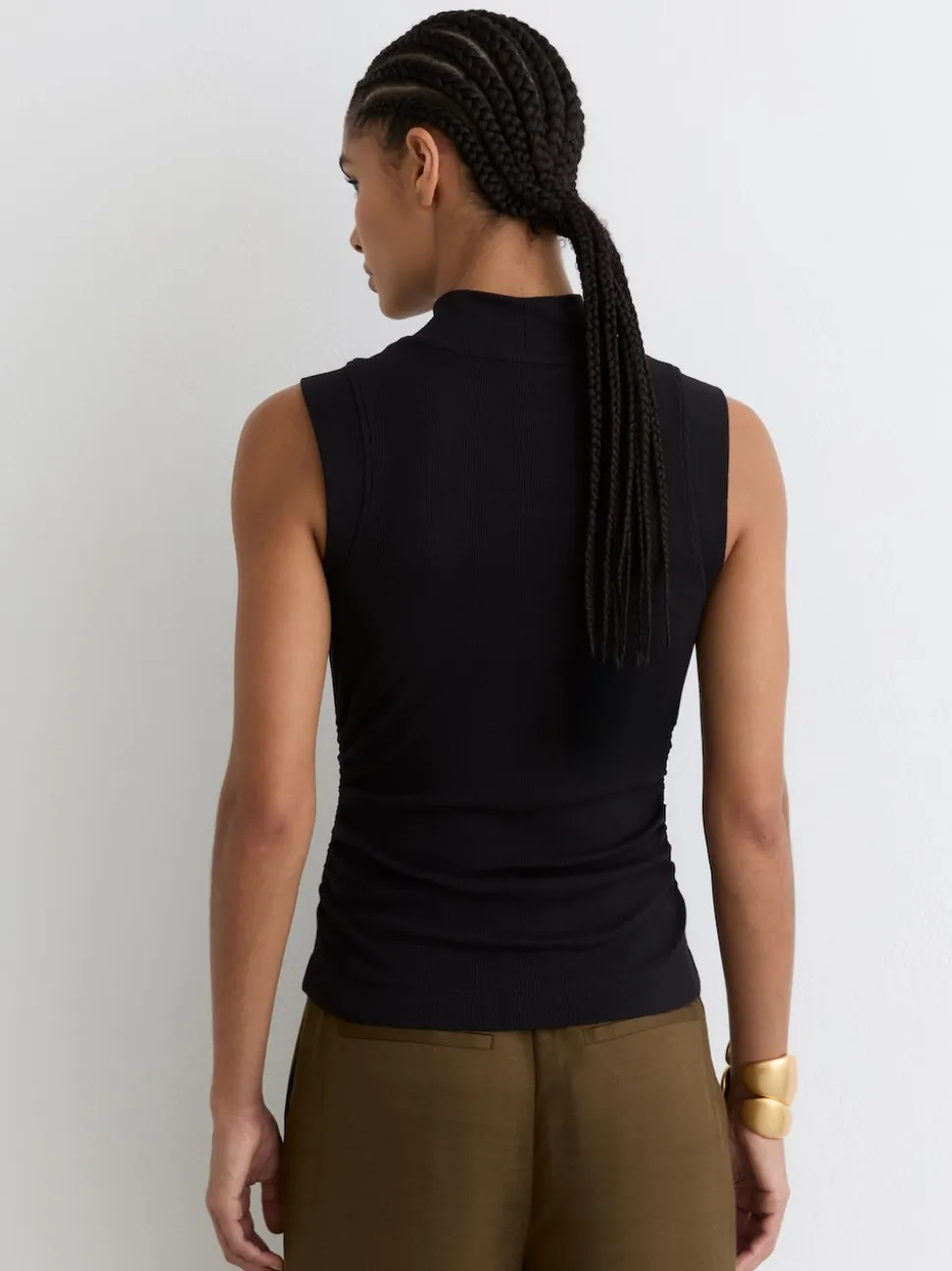 Reiss Simone Stretch-Cotton High-Neck Vest