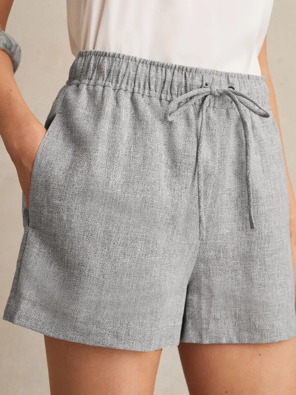 Reiss Willow linnen Mix Shorts
