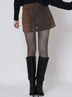 Religion Galaxy Suede Shorts