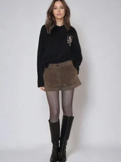 Religion Galaxy Suede Shorts