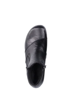 Rieker Zipper Black Shoes