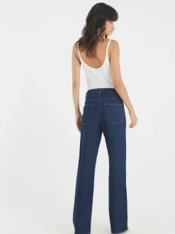 River Island - Relaxte rechte jeans met hoge taille