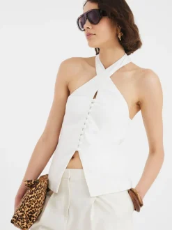 River Island Halter Neck Waistcoat Top