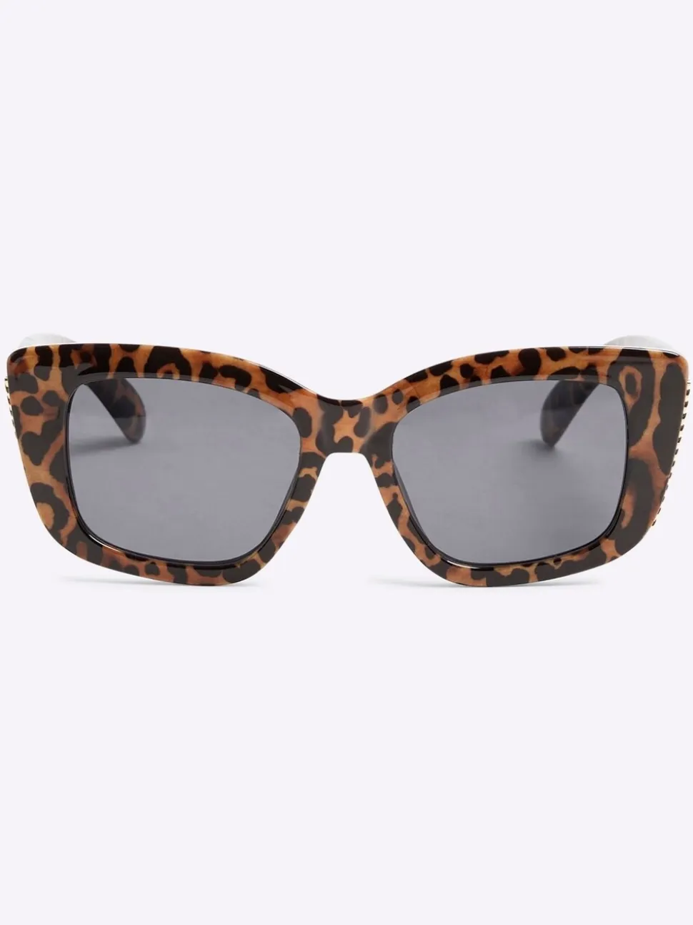 River Island Leopard Print Chain Sunglasses