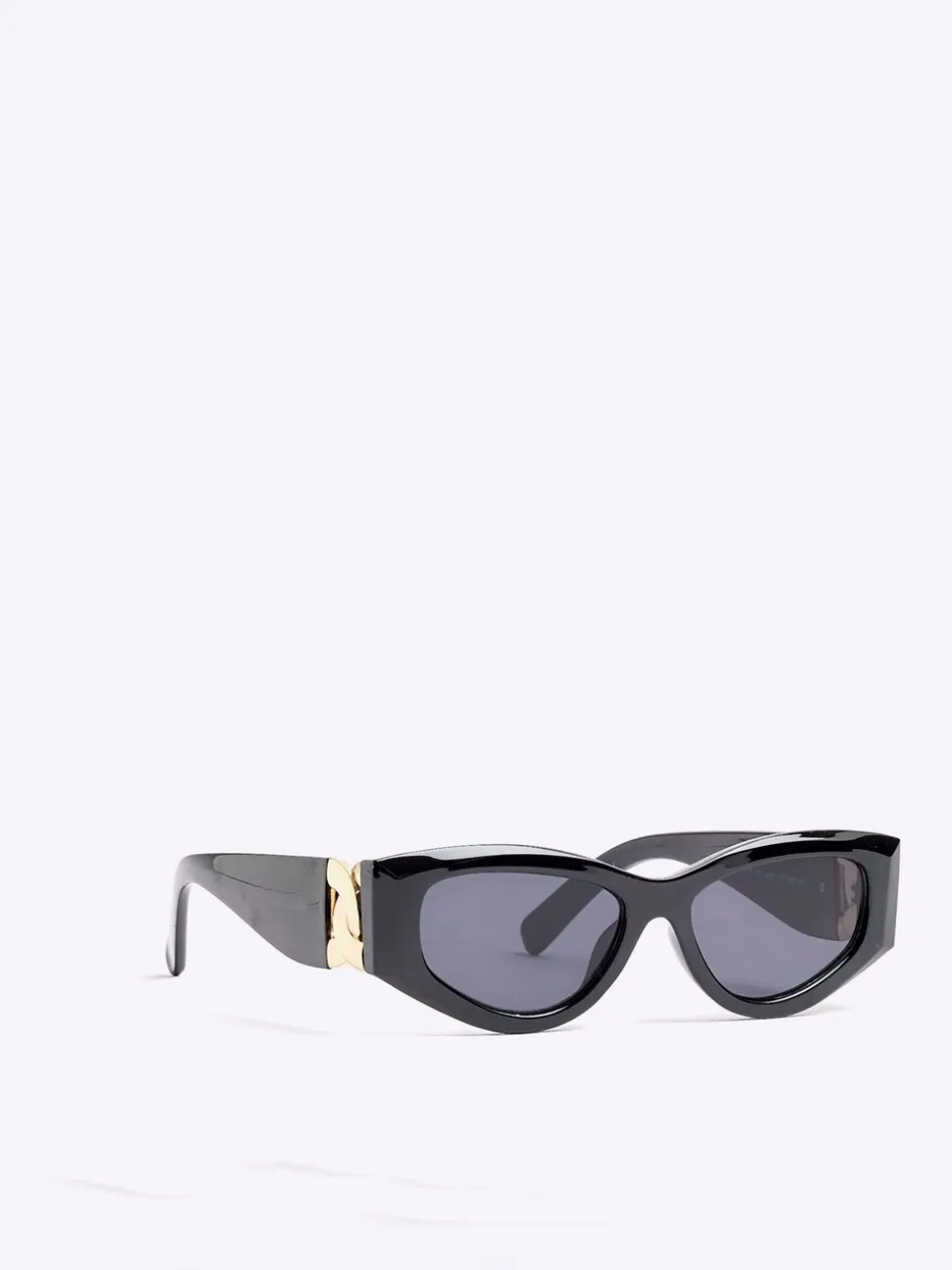 River Island Slim Cat Eye Chain Sunglasses