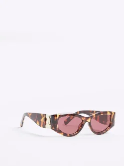 River Island Slim Cat Eye Chain Sunglasses