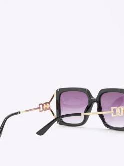 River Island Square Cut Out Sunglasses