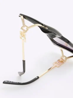 River Island Square Cut Out Sunglasses