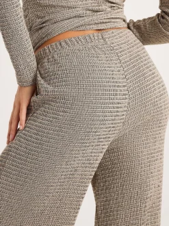 River Island Texture Wide Leg Relaxed Bottoms