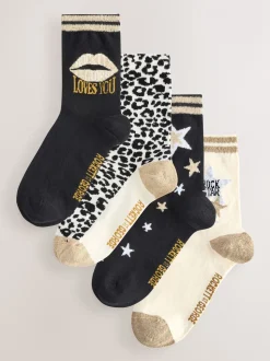 Rockett St George 4 Pack Ankle Socks
