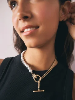 Rockett St George Chain and Bead Necklace