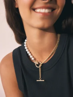 Rockett St George Chain and Bead Necklace