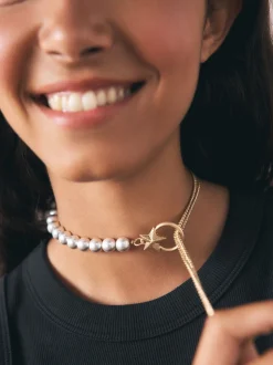Rockett St George Chain and Bead Necklace
