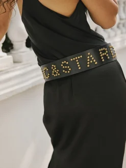 Rockett St George Leather Magic and Star Dust Chunky Studded Belt