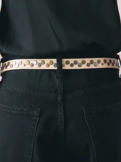 Rockett St George Leather Studded Belt
