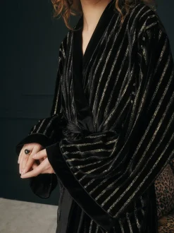 Rockett St George Metallic Stripe Robe