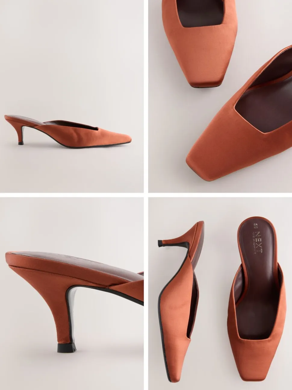 Roestbruin - Forever Comfort® Chisel Closed Toe Mules