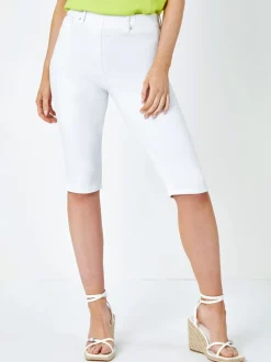 Roman Denim Stretchy knielange pedaalduwer Broeken